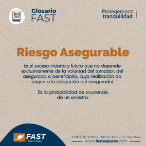 Riesgo Asegurable